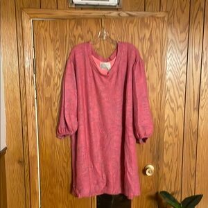 Anthropologie heathered pink sweater (like) dress